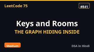 Keys and Rooms | The Graph Hiding Inside | LeetCode 75 #43 Guide