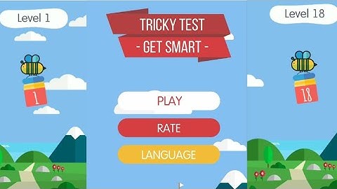 Tricky Test: Get Smart Solution Level 1 to 18| Best Trivia Games| APPS & GAME