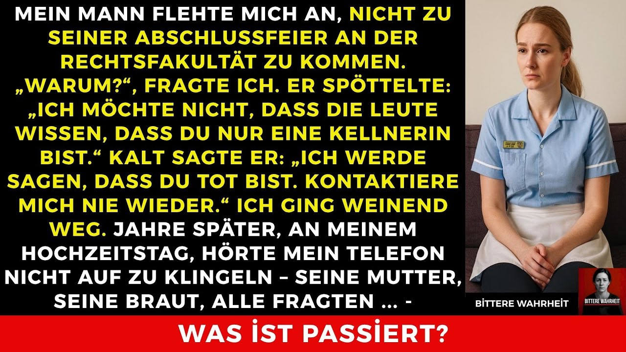 Er erklärte mich für tot, um die Elite zu beeindrucken. Auf seiner Hochzeit zerbrach seine Lüge.
