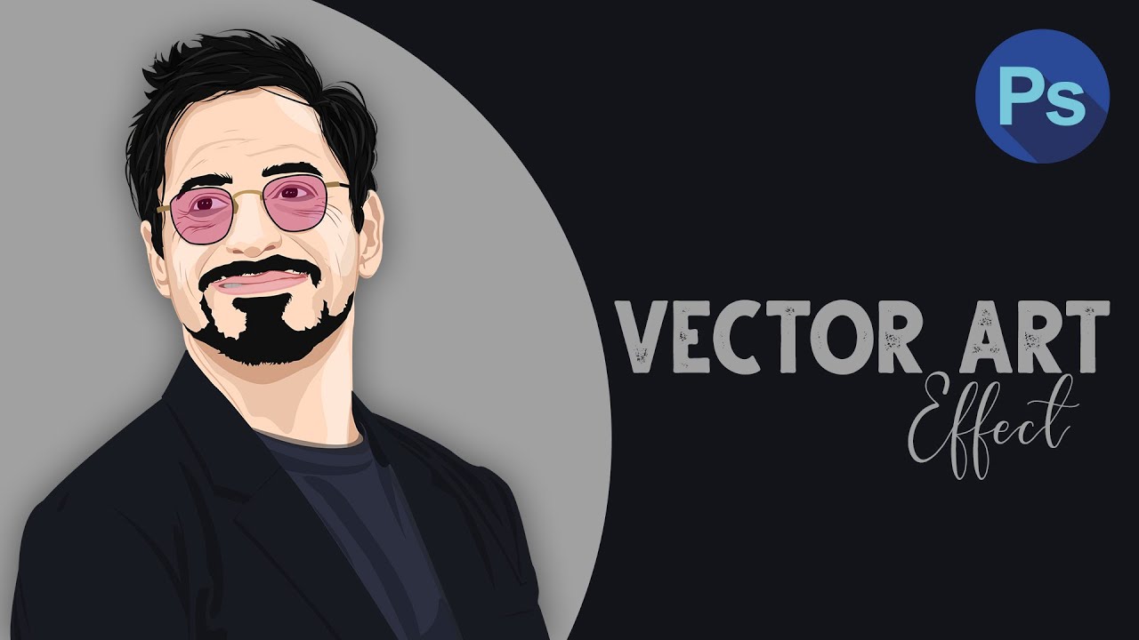 Photoshop Tutorial : How to make a vector art / vexel art / cartoon art of any image