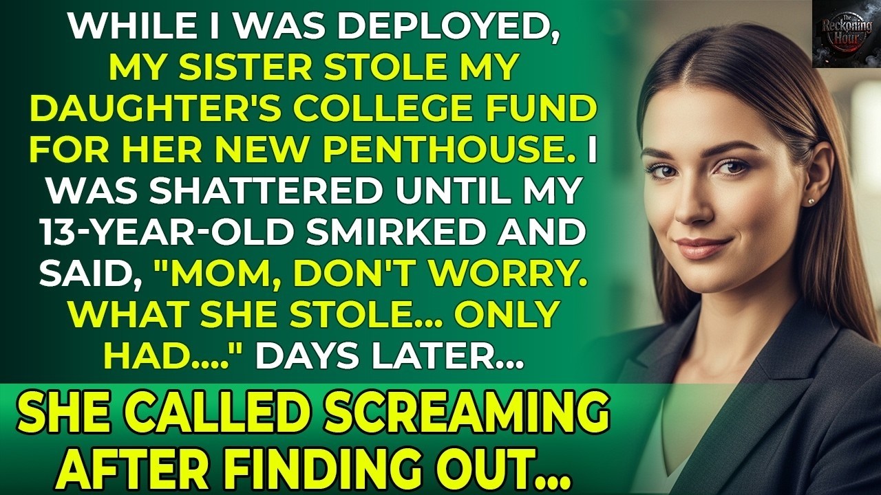 My Sister Stole My Daughter’s College Fund for Her Penthouse—Then My 13 Year Old Outsmarted Her...