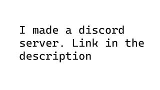 Discord Server Announcement