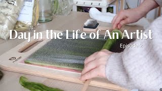 A Day in the Life of a Fiber Artist | #2 | Working, cooking and wandering in Caen