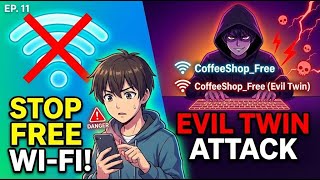 Stop Using Free Wi-Fi! (The Evil Twin Attack Explained) Ep. 11