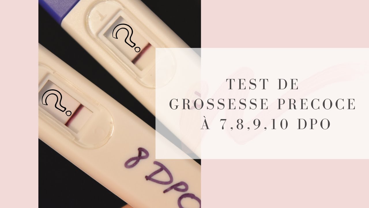 Evolution des tests de grossesse précoce à 7, 8, 9, 10 jours après  ovulation... alors enceinte?