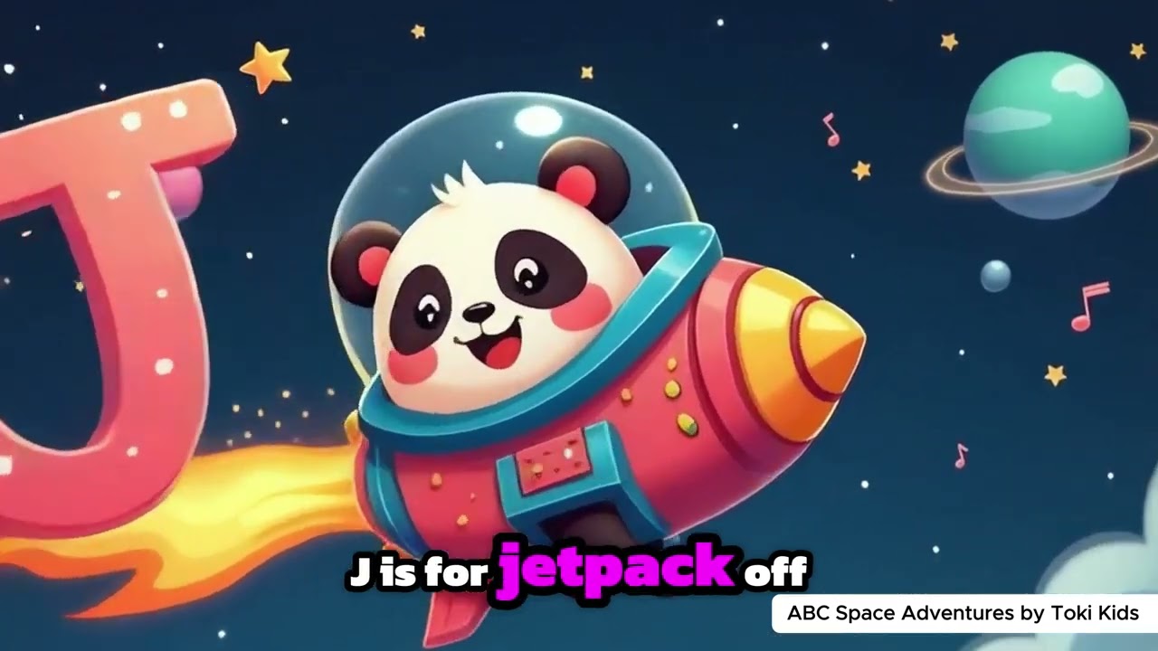 🚀 ABC Space Adventure with Panda Astronaut 🌟