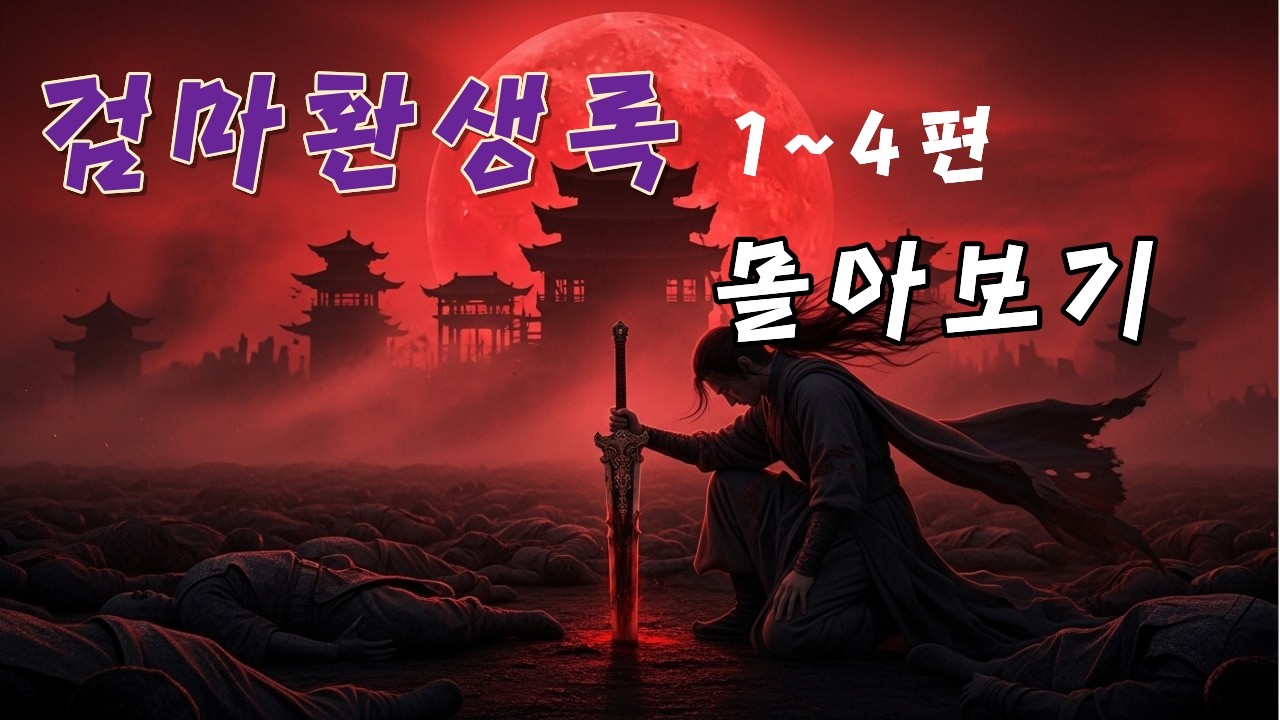 검마환생록 1~4편 몰아보기. 천마신공을 얻기위한 강호명? #무협 #무림 #옛날이야기 #회구ㅏ #오디오북 #수면영상