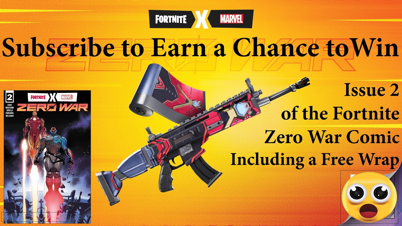 Fortnite Giveaway - Zero War Issue #2 - Subscribe & Earn a Chance to Win a Comic & Stark Seven Wrap