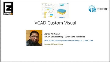 VCAD Custom Visual for Microsoft Power BI - By Aamir Ali Ansari - EZPowerBI.com