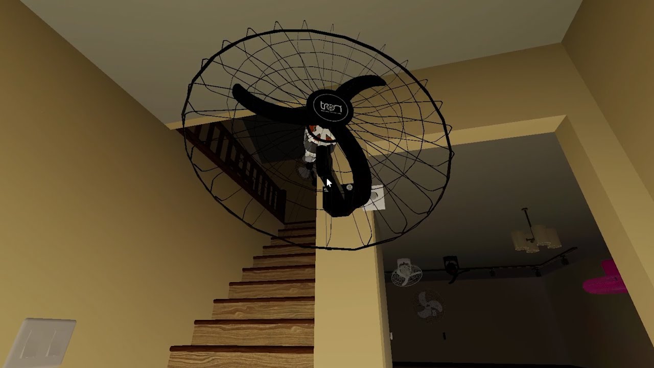 CEILING FAN VIDEO IN SUBURBAN, Many Fans in a House