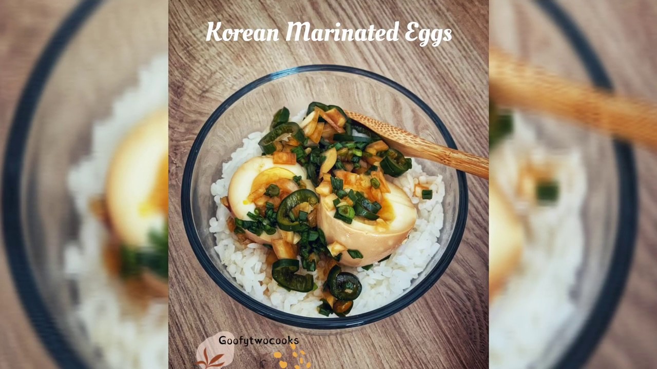 Easy Recipe Korean Marinated Eggs with Runny Egg Yolks YouTube