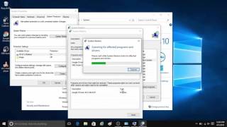 How to Start a System Restore in Windows 10