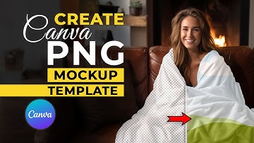 How to Create Canva Transparent png Mockup Template: Extract Shadows into new layers