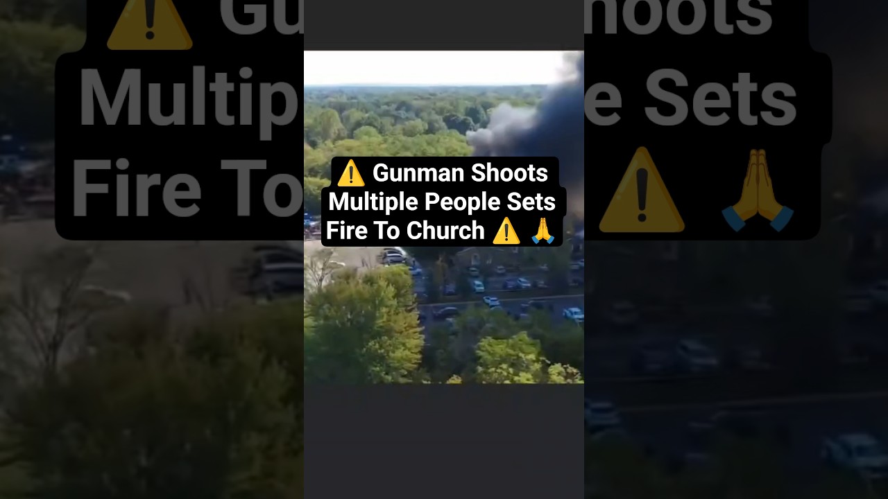 🚨 HORRIFYING: A church in Grand Blanc, Michigan in Flames After Gunman Attacks Sets On Fire 