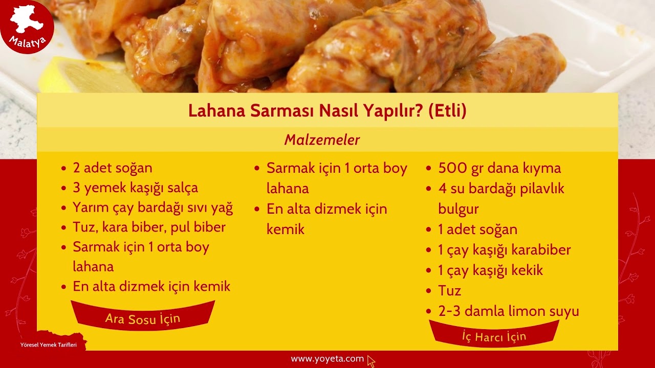 Günün Menüsü – Yöresel Yemek Tarifleri