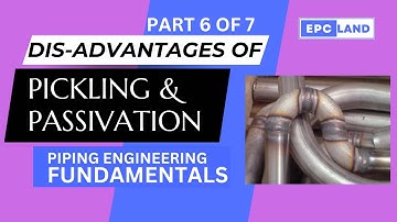 Part 6 of 7 II Disadvantages of Pickling & Passivation II #epcland