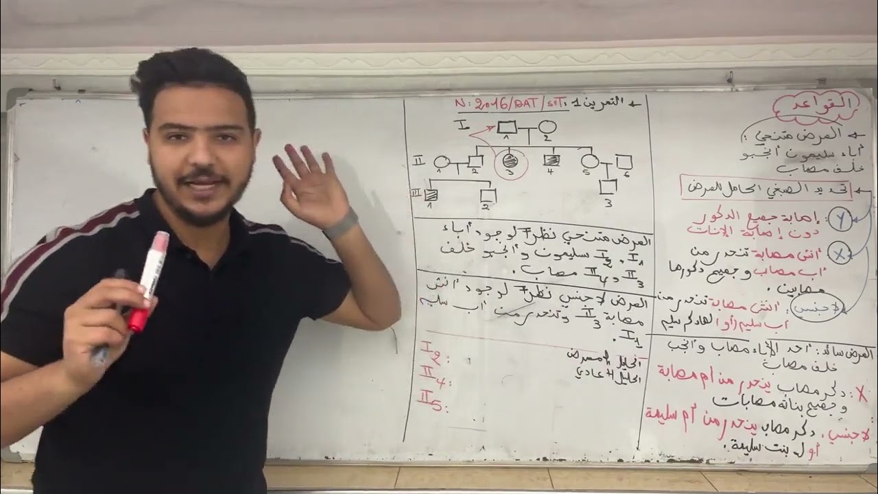 تصحيح تمارين الوراثة البشرية + الهجرة الكهربائية Svt fabour