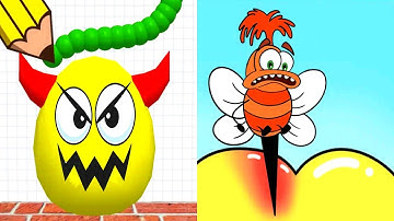 Draw To Smash vs Help Monster 2 Tricky Puzzle - Satisfying ASMR Video All Levels Gameplay