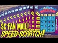 😍 SC FAN MAIL WINS! **$PEED $CRATCH** 25X LOTERIA 💵 South Carolina Lottery Scratch Offs