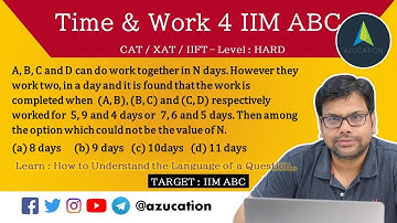 The Most Basic Solution of High Level Time & Work| CAT 2021 | Mission IIM ABC | Maths By Amiya