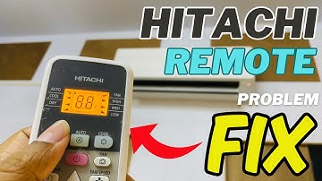 Hitachi AC Remote Not Working Problem Solved - Hitachi Ac Remote Fix