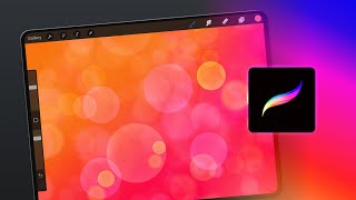 How to Make an Abstract Bokeh Wallpaper in Procreate for iPad Tutorial screenshot 3