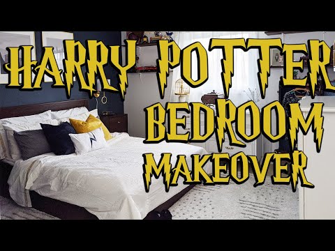 diy HARRY POTTER inspired *adult* bedroom makeover! ⚡(epic before + after transformation)