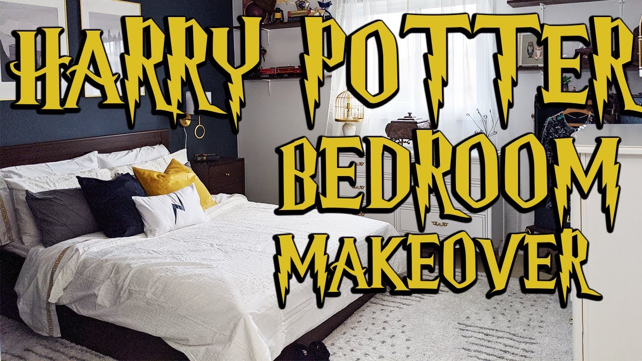 diy HARRY POTTER inspired *adult* bedroom makeover! ⚡(epic before ...