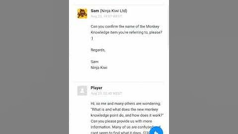 The New Monkey Knowledge Point is a Secret!? "There Can Only Be One" - Ninja Kiwi Responded!