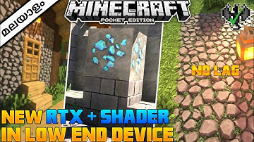 MINECRAFT PE || TOP 1 BEST RTX + SHADER IN LOW END DEVICE 1.19+ [ RENDERDRAGON][ MALAYALAM ]