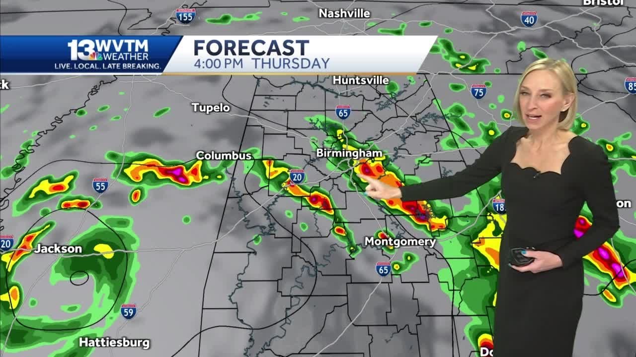 Showers and storms likely on Thursday - YouTube