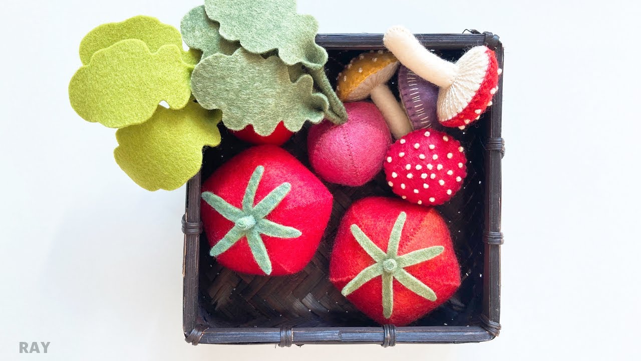 Diy Felt Tomato フェルト手芸 トマト の作り方 型紙も自分で作れる Diy女子の簡単小物 収納棚などの作り方まとめサイト