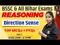 Bssc  all bihar teaching exams reasoning  direction sense  mcqs  pyqs  priya mam