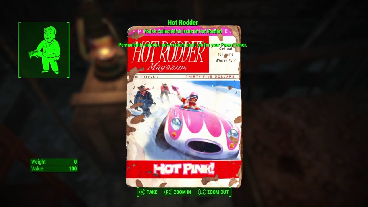 how to get the hot rod hot pink paint in fallout 4