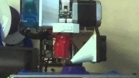 Printrbot Simple 2014 Print Cooling Shroud Timelapse