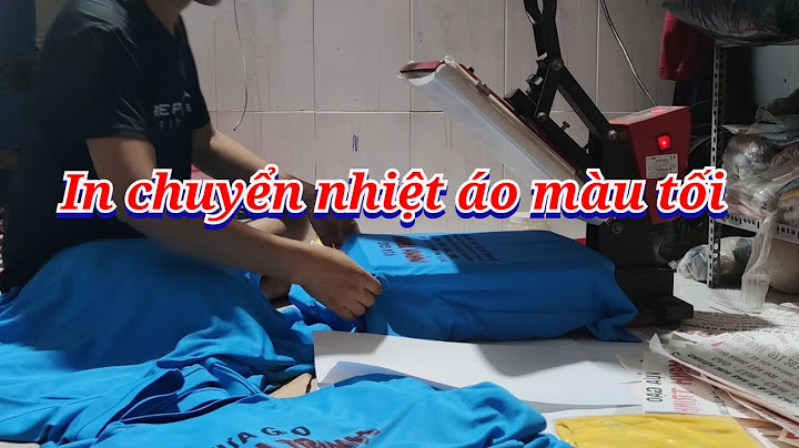 Hướng dẫn in chuyển nhiệt áo tối màu