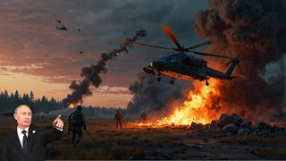 Russian Defense Forces Destroy 20 American AH 64D Attack Helicopters