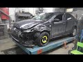 Arriva Volkswagen Polo 2016 весь зажёваный, повреждения, установка на стапель