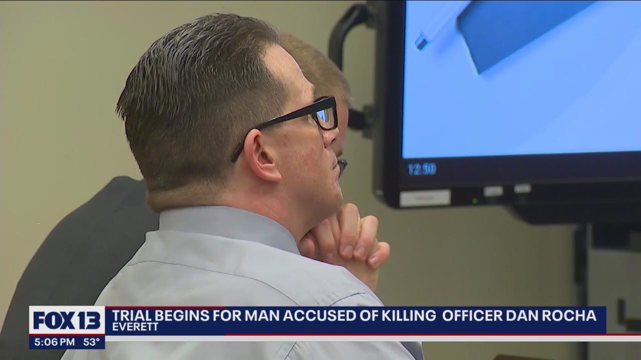 Trial begins for man accused of killing Everett police officer | FOX 13 ...