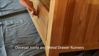 VANCOUVER TV STAND SMALL Nova 200CM Solid Oak Timber TV Stand
