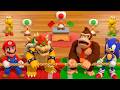【スーパーマリオパーティ】究極のミニゲームマリオVSクッパVSドンキーコングVSソニック壮大な対決