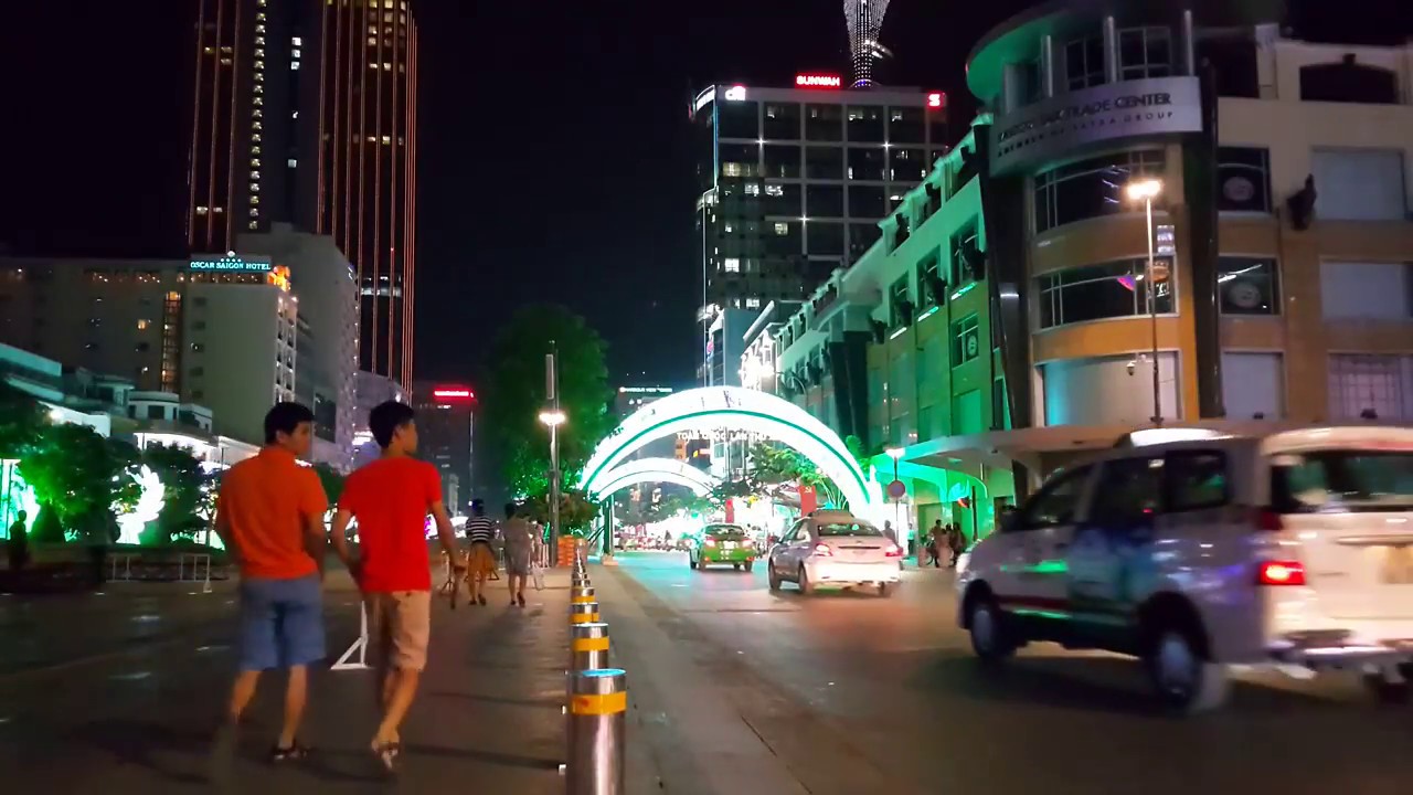 เที่ยวโฮจิมินห์ กลางคืน  New 2022  ho chi minh at night โฮจิมินห์ค่ำคืนสวยงาม