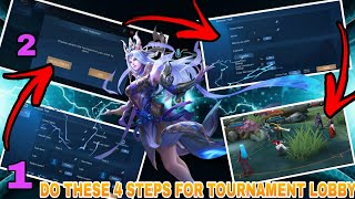 How to get tournament room and how to do setup? | want to Create your tournament lobby  MLBB