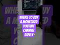 Where to Buy a Monetized YouTube Channel Safely #youtubegrowth #ytchannel #buyyoutubechannel