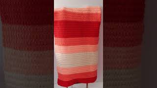 Coral Ombre Daisy Stitch Crochet Blanket Pattern #crochet #crochetpatterns #crocheting