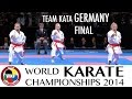 Final female team kata germany 2014 world karate championships  world karate federation