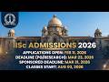 🚨 IISc Admissions 2026 OPENING SOON! Important Dates &amp; Deadlines