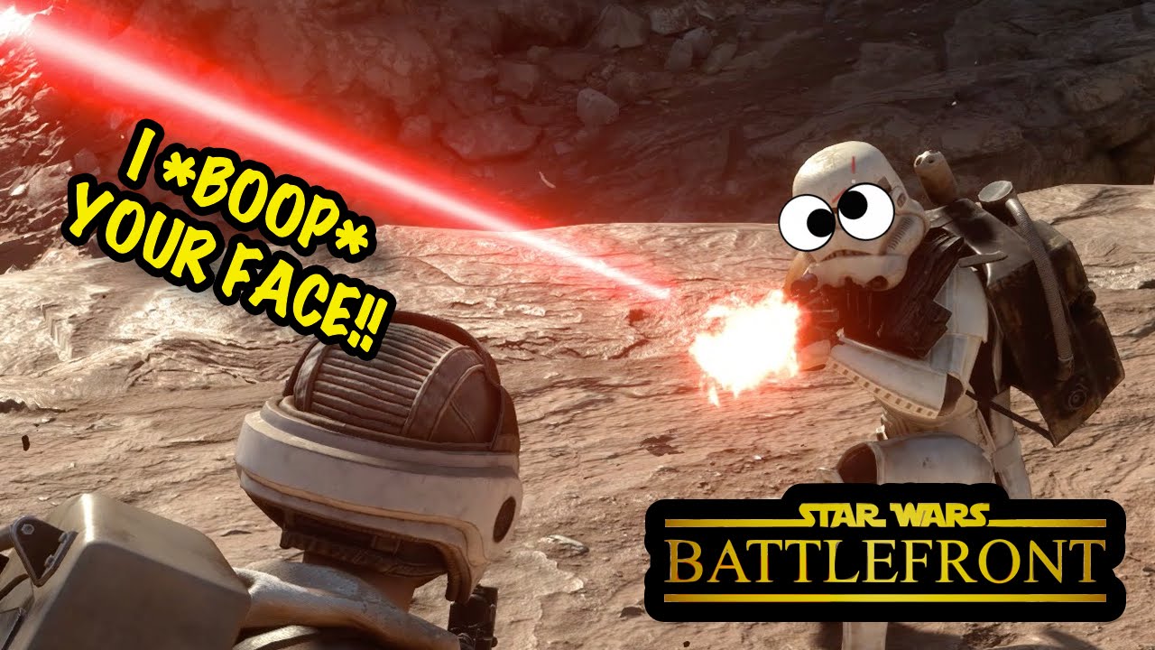 Embarrassing the Stormtroopers - Star Wars Battlefront - YouTube.
