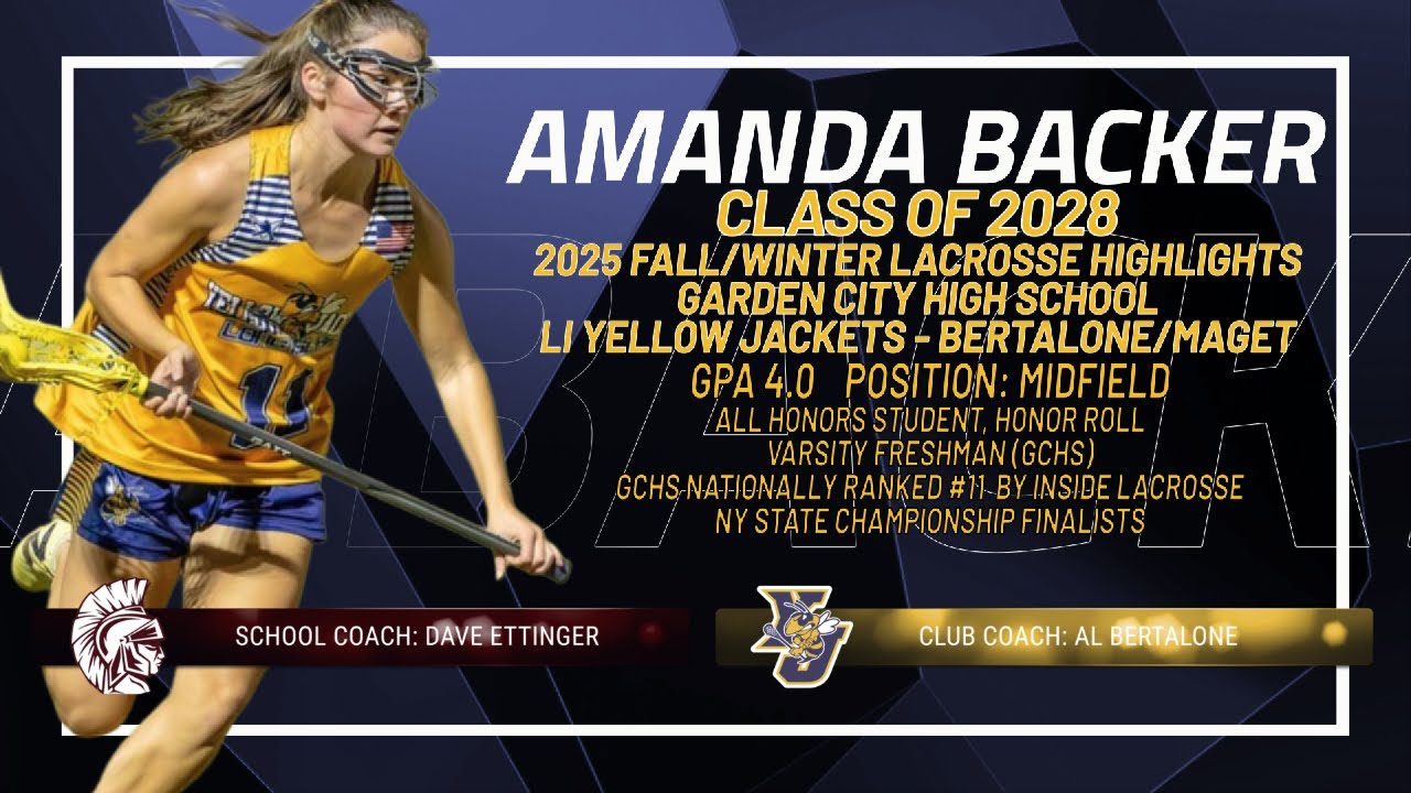 Amanda Backer - 2025 Fall/Winter Lacrosse Highlights