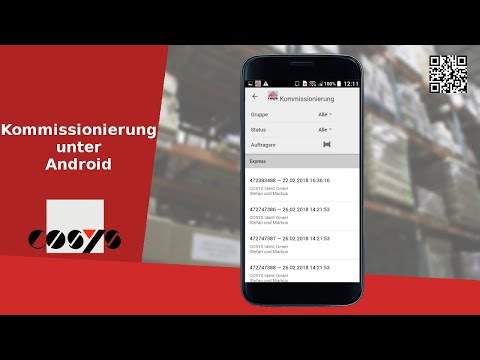 Kommissionierung unter Android - COSYS mobile Software für die Kommissionierung